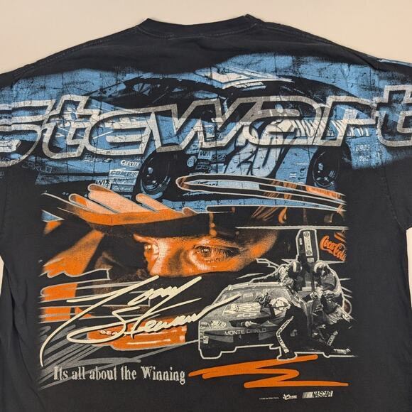 Vintage Tony Stewart #20 Home Depot Nascar All Over Print AOP Shirt Size 2XL - Picture 4 of 7